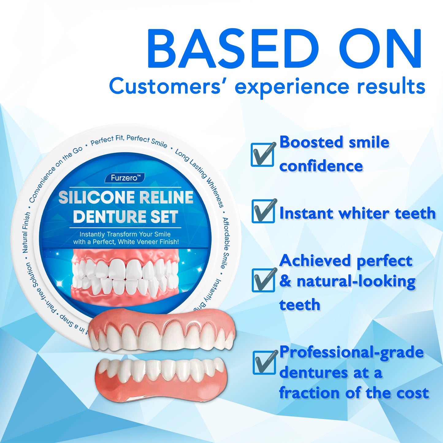 Furzero™ Silicone Reline Denture Set🦷