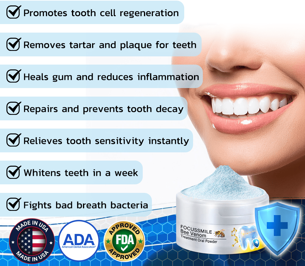 🇺🇸🦷 Furzero™ Focussmile Bee Venom Treatment Oral Powder