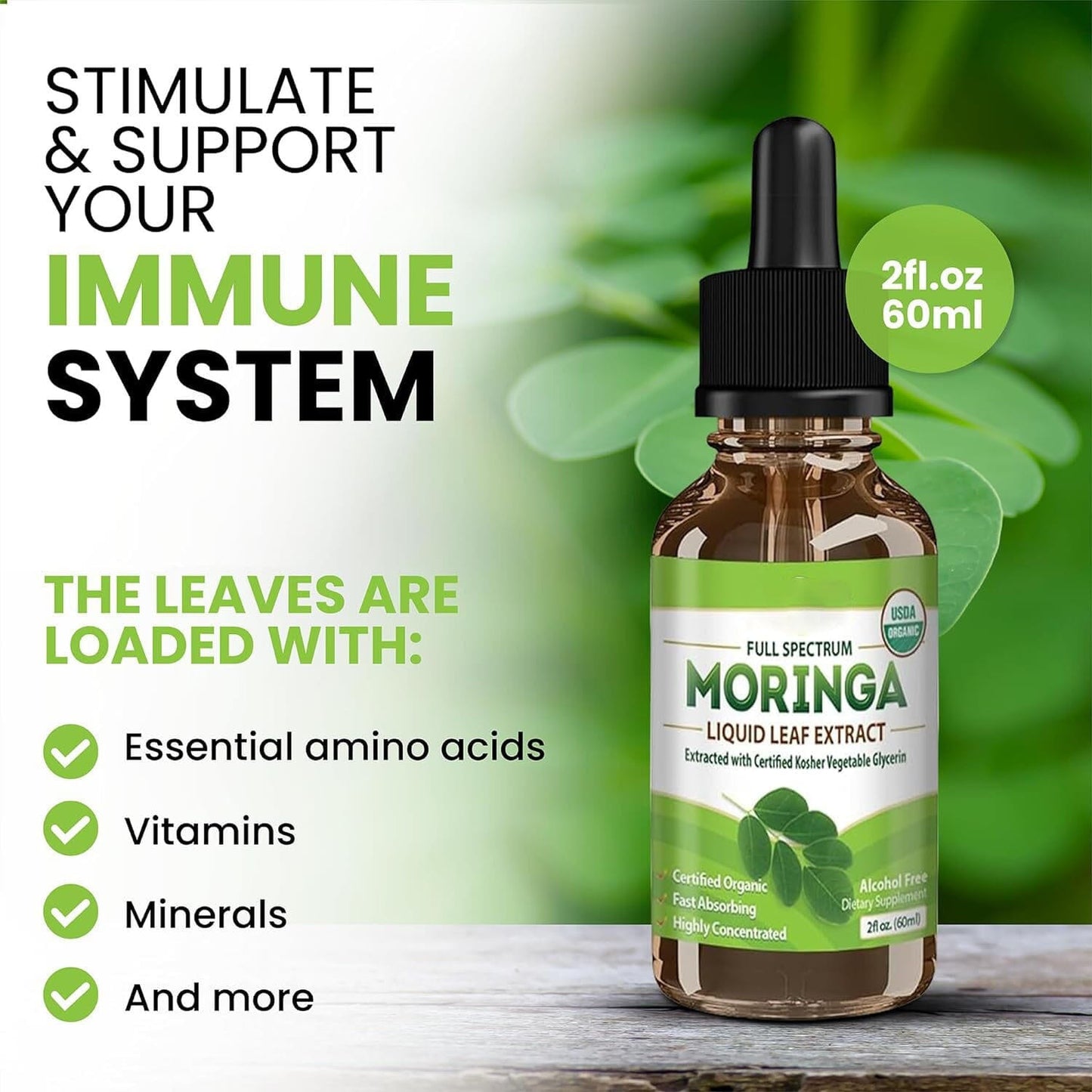 Moringa Leaf Drops Moringa Powder Drops