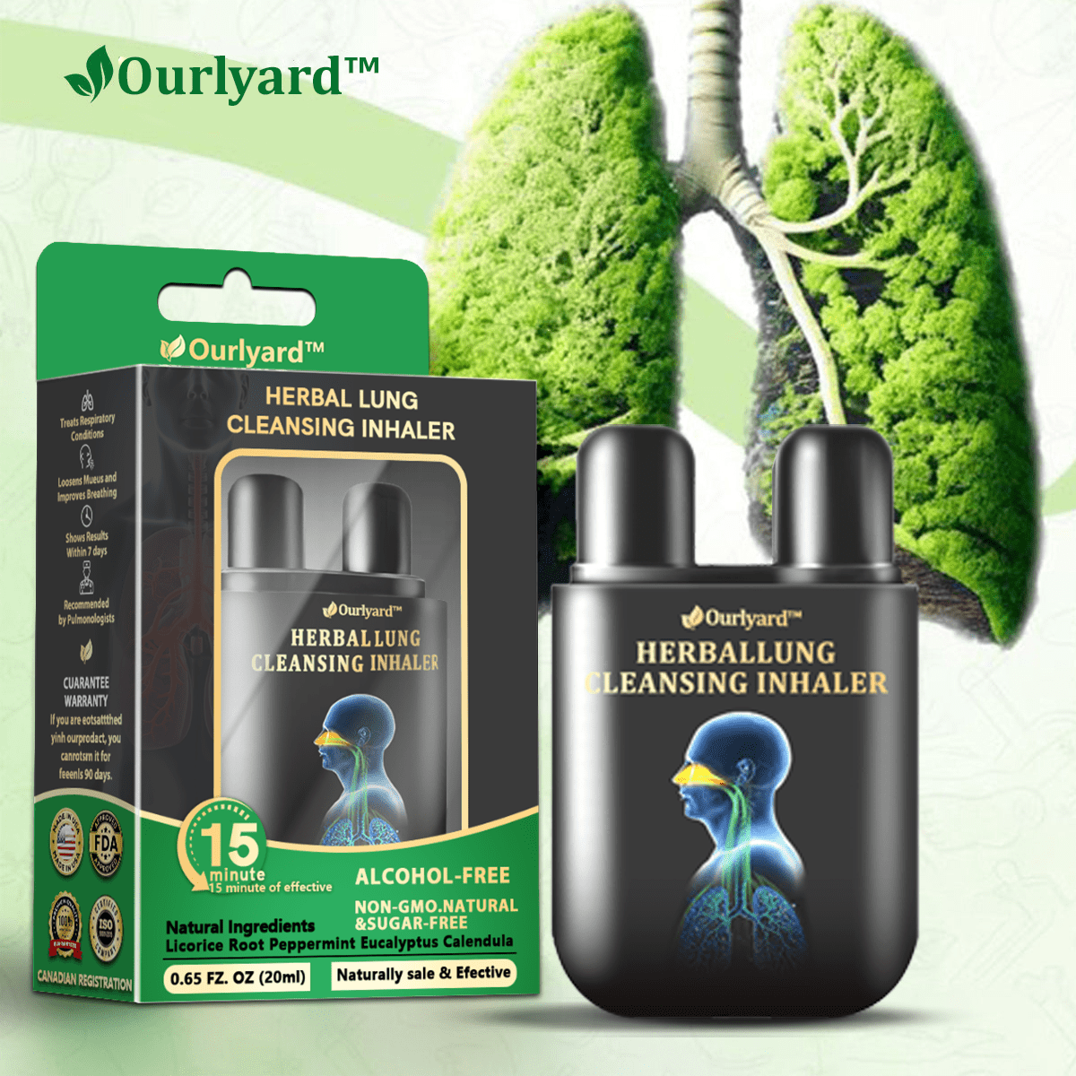 💜✅Official Store:Ourlyard® Herbal Lung Cleansing Inhaler👨⚕️FDA Certification(💝 Cough, wheezing, shortness of breath, sputum, stuffy nose, bronchitis, bronchitis, allergy symptoms, lung discomfort💝)