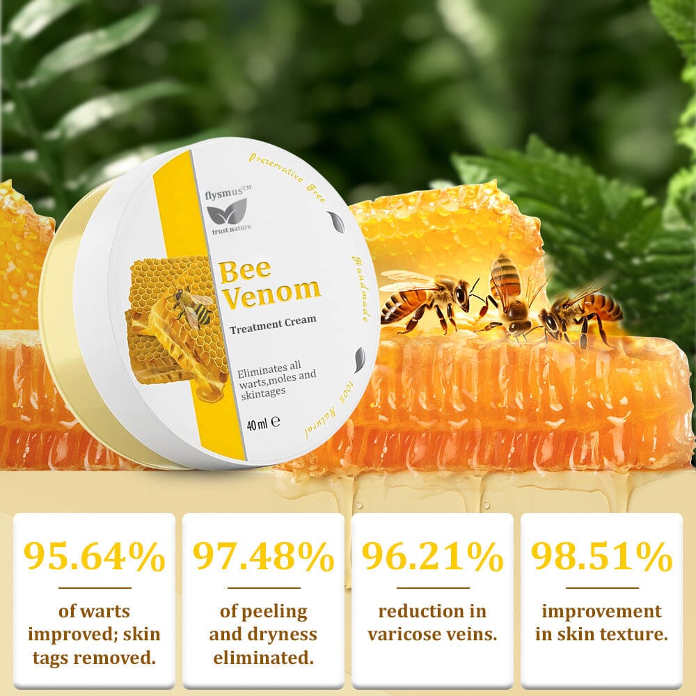đâ
flysmus⢠Bee Venom Treatment Creamđ: Helps with Eczema, Psoriasis, Acne, Rosacea, Fungal Infections, and Warts