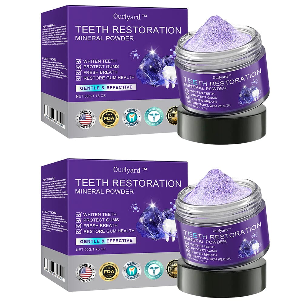 ✅Official Store | Ourlyard™ Tooth Health Mineral Powder🧑🏽⚕️Obtain American Dental Association (ADA) Certification(Treats periodontitis and mouth ulcers, prevents tooth loss, and repairs gum recession)
