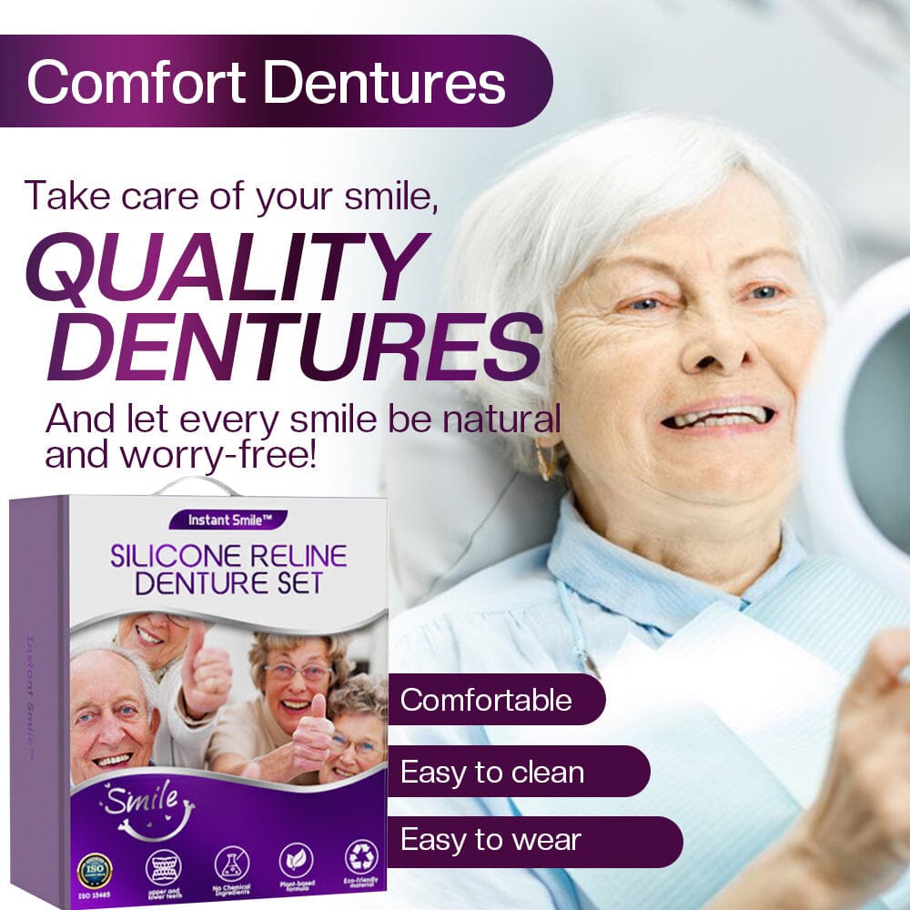 ✅Official Store | Instant Smile™ Silicone Reline Denture Set