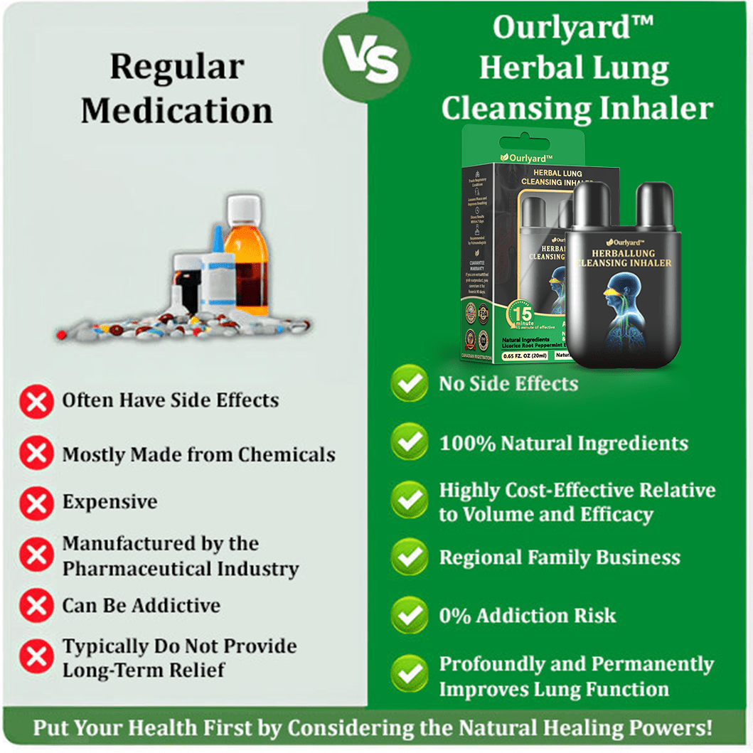 💜✅Official Store:Ourlyard® Herbal Lung Cleansing Inhaler👨⚕️FDA Certification(💝 Cough, wheezing, shortness of breath, sputum, stuffy nose, bronchitis, bronchitis, allergy symptoms, lung discomfort💝)
