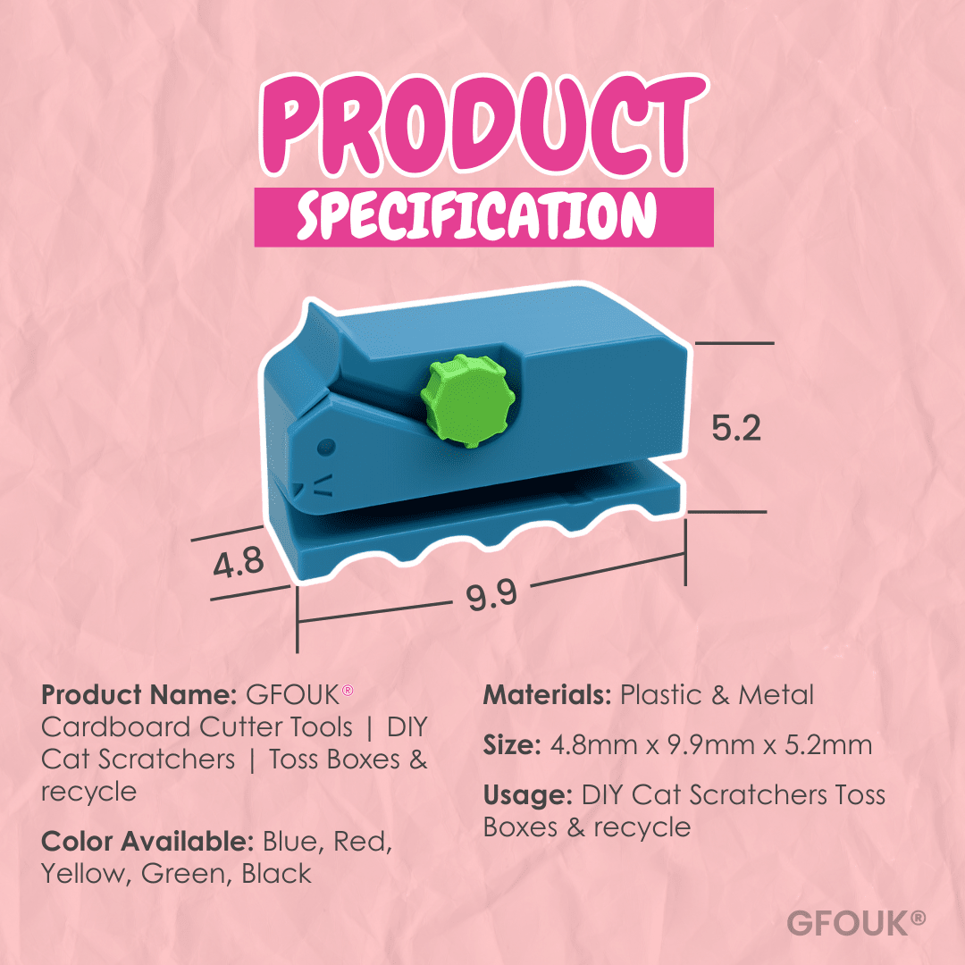 GFOUK® Cardboard Cutter Tools | DIY Cat Scratchers | Toss Boxes & recycle