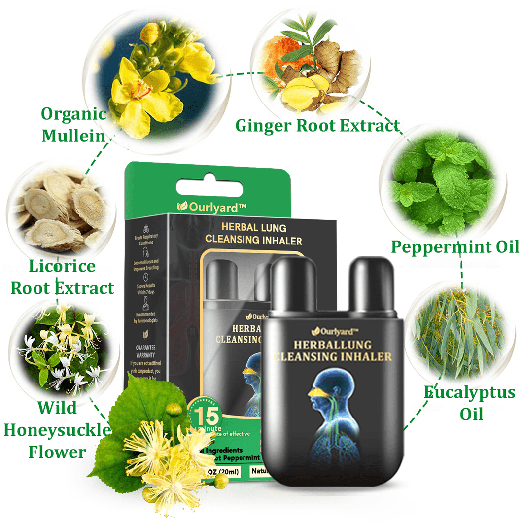 💜✅Official Store:Ourlyard® Herbal Lung Cleansing Inhaler👨⚕️FDA Certification(💝 Cough, wheezing, shortness of breath, sputum, stuffy nose, bronchitis, bronchitis, allergy symptoms, lung discomfort💝)