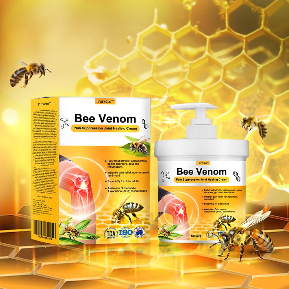 🇺🇸 Furzero™ Bee Venom Pain Suppression Joint Healing Cream (AAOS)Approved(Reducing joint swelling, pain, stiffness, redness, warmth, soreness, and joint fatigue)