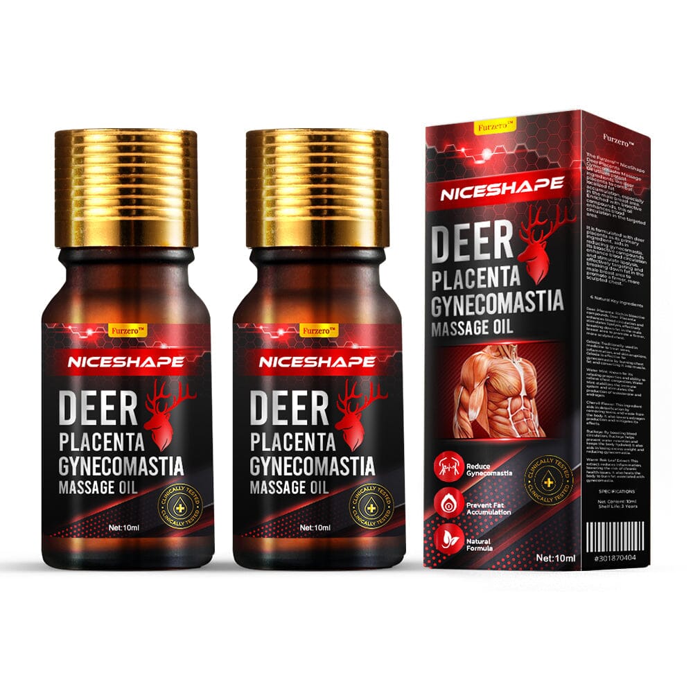 Furzero™ NiceShape Deer Placenta Gynecomastia Massage Oil