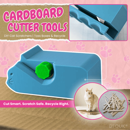 GFOUK® Cardboard Cutter Tools | DIY Cat Scratchers | Toss Boxes & recycle