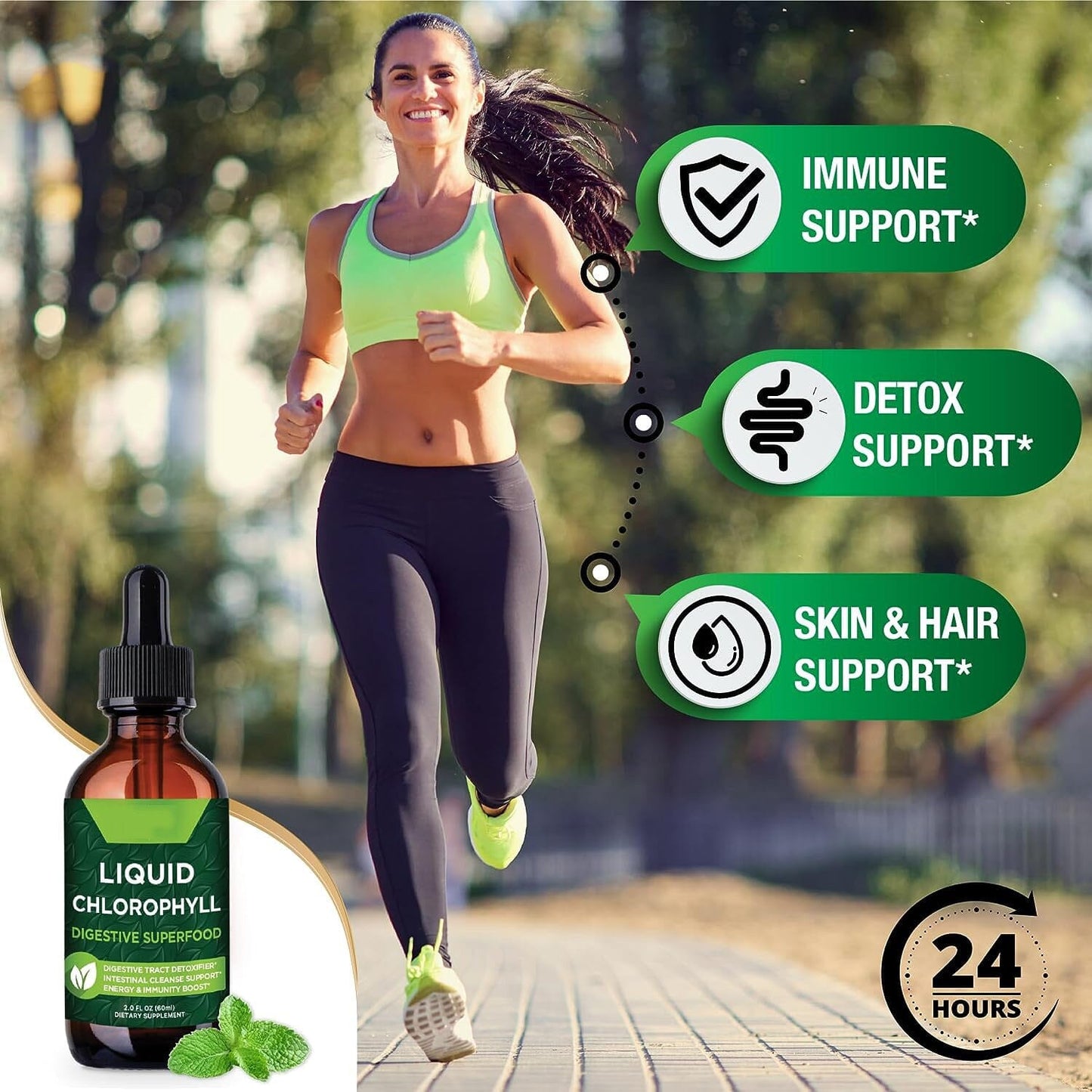 Chlorophyll Liquid Drops
