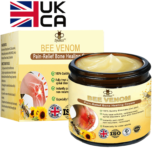 ✅Official Store: flysmus™ Bee-Venom Pain-Relief Bone Healing Cream👨⚕️UK Osteopathic Medical Association (BOA)Approved(Reducing joint swelling, pain, stiffness, redness, warmth, soreness, and joint fatigue)