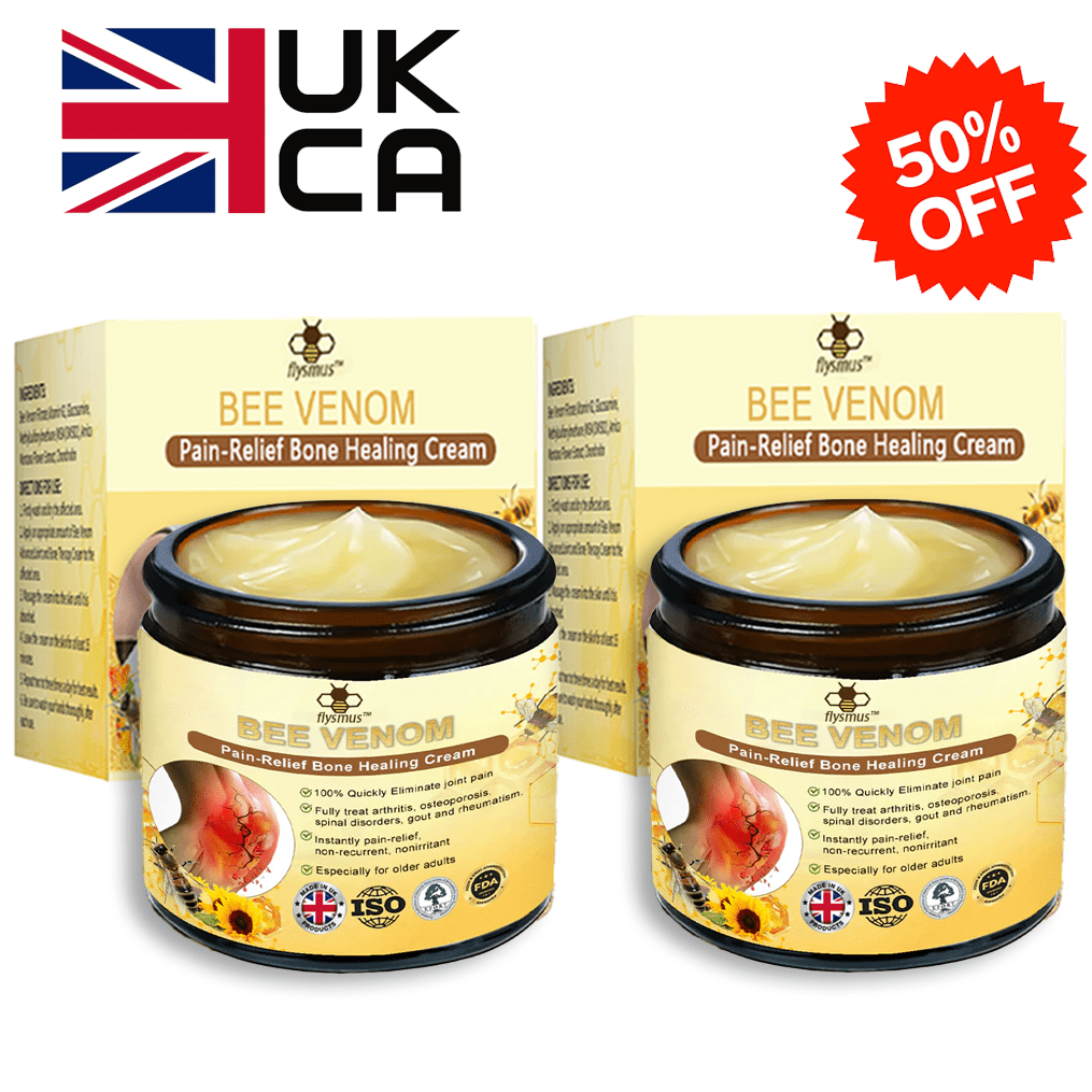 ✅Official Store: flysmus™ Bee-Venom Pain-Relief Bone Healing Cream👨⚕️UK Osteopathic Medical Association (BOA)Approved(Reducing joint swelling, pain, stiffness, redness, warmth, soreness, and joint fatigue)