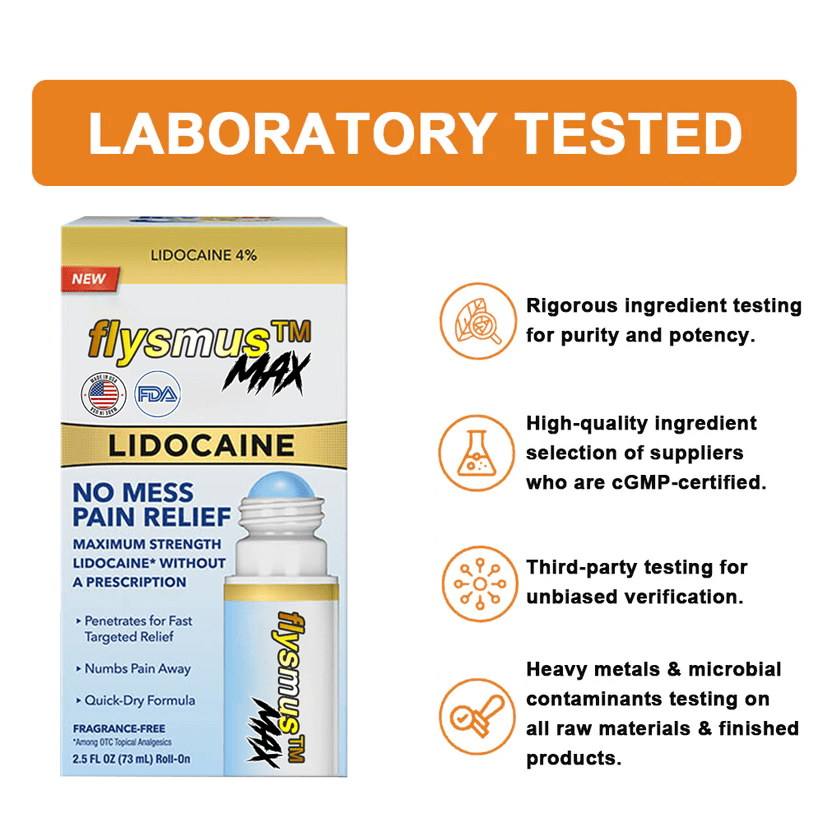 ✅Official Store: flysmus™ Lidocaine Scar-Free Pain Relief Healing Liquid👨⚕️USA Osteopathic Medical Association (AAOS)Approved(Reducing joint swelling, pain, stiffness, redness, warmth, soreness, joint fatigue and remove scars)