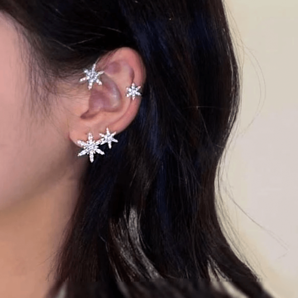 Rovaniemi Christmas Diamond And Zirconia Earrings