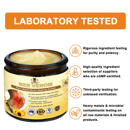 ✅Official Store: flysmus™ Bee-Venom Pain-Relief Bone Healing Cream👨‍⚕️Orthopaedic Association (AOA) Certified ✅(Reducing joint swelling, pain, stiffness, redness, warmth, soreness, and joint fatigue)