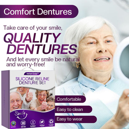✅Official Store | Instant Smile™ Silicone Reline Denture Set